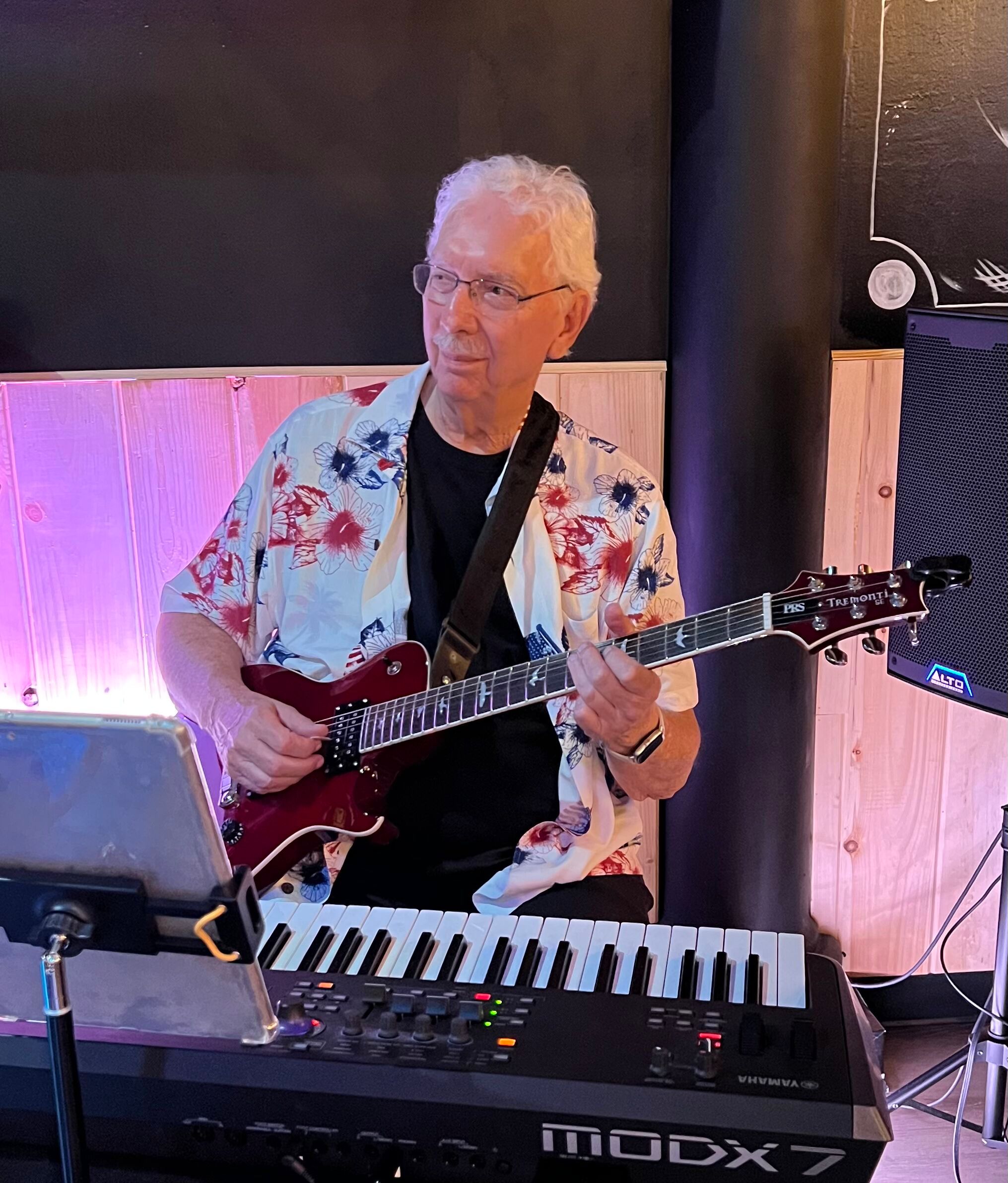 Phil on Guitar with Genersations Band